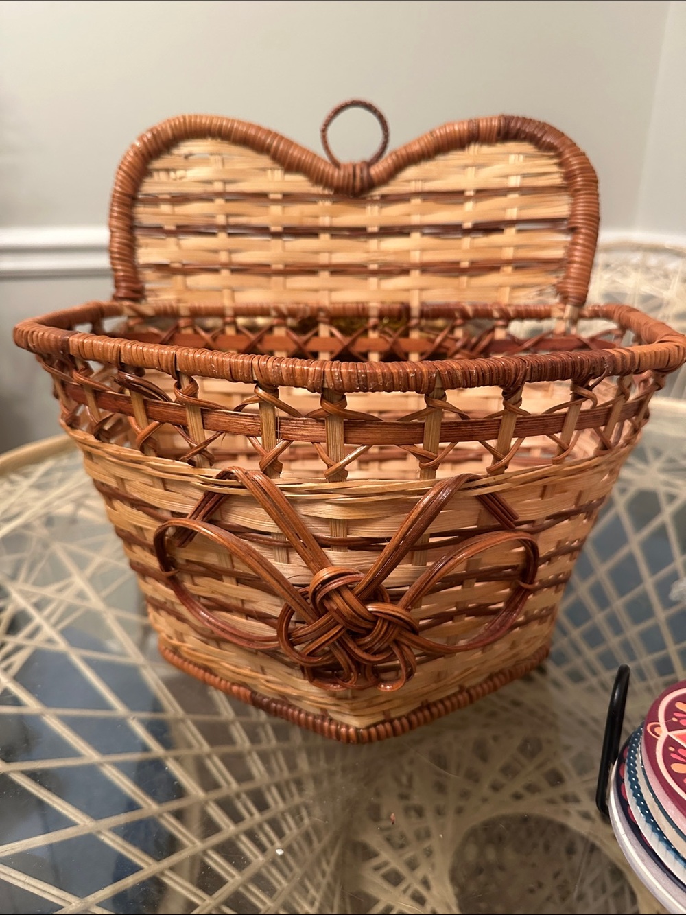 Woven Decorative Basket in Natural Brown - Handcrafted Home Accent